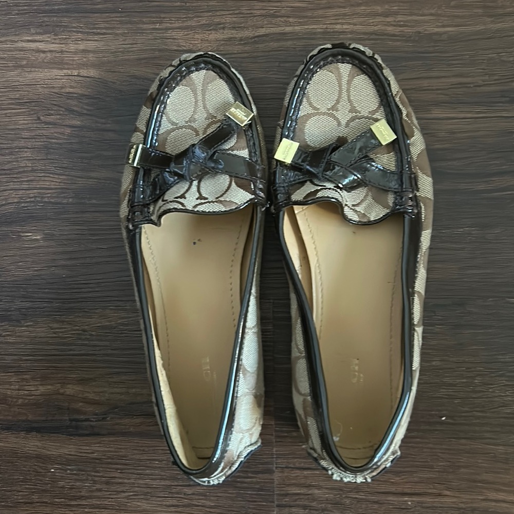 Coach Women’s Monogram Loafers - Size 8